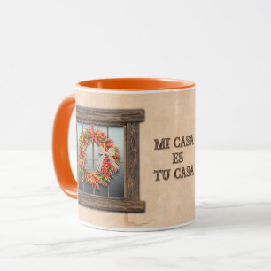 Südwest-Chili-Pfeffer-Ristra-Kranz personalisiert Tasse