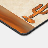 Südwest Copper Kokopelli and Cactus Schreibtischunterlage (Ecke)