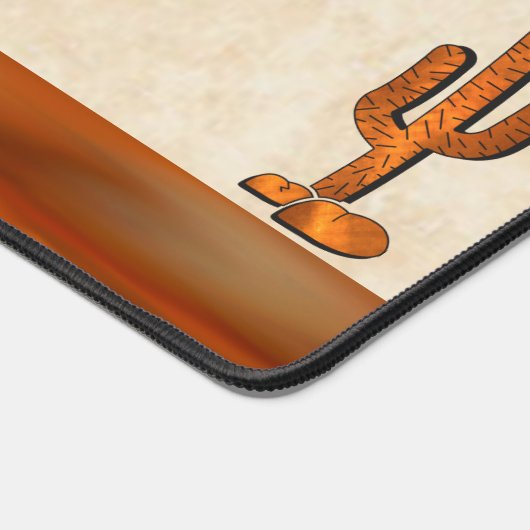 Südwest Copper Kokopelli and Cactus Schreibtischunterlage (Ecke)