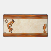 Südwest Copper Kokopelli and Cactus Schreibtischunterlage (Vorderseite)