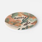 Südwest Cowboy Boys Birthday Pappteller (Schrägansicht)