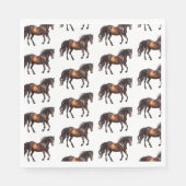 Südwest Cowboy Cowgirl Pferde Serviette (Vorderseite)