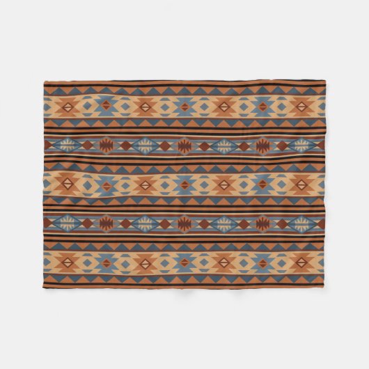 Südwest Design Adobe Gray Brown Tribal Muster Fleecedecke (Vorderseite (Horizontal))