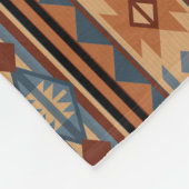Südwest Design Adobe Gray Brown Tribal Muster Fleecedecke (Ecke)