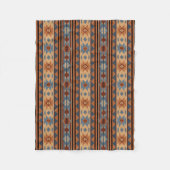 Südwest Design Adobe Gray Brown Tribal Muster Fleecedecke (Vorderseite)