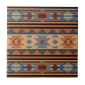 Südwest Design Adobe Gray Brown Tribal Muster Fliese (Vorderseite)