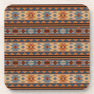 Südwest Design Adobe Gray Brown Tribal Muster Getränkeuntersetzer