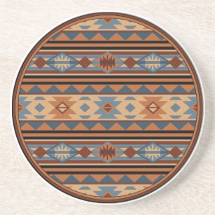 Südwest Design Adobe Gray Brown Tribal Muster Getränkeuntersetzer