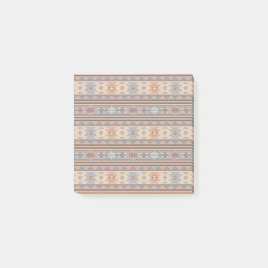 Südwest Design Adobe Gray Brown Tribal Muster Post-it Klebezettel (Vorderseite)