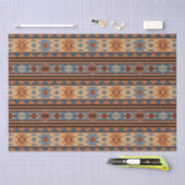 Südwest Design Adobe Gray Brown Tribal Muster Seidenpapier (Handwerk)
