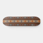 Südwest Design Adobe Gray Brown Tribal Muster Skateboard (Horizontal)
