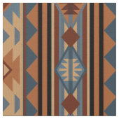 Südwest Design Adobe Gray Brown Tribal Muster Stoff (Nahaufnahme)