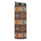 Südwest Design Adobe Gray Brown Tribal Muster Thermosbecher (Nach rechts gedreht)