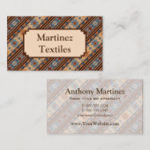 Südwest Design Adobe Gray Brown Tribal Muster Visitenkarte (Vorne/Hinten)