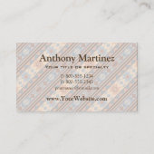 Südwest Design Adobe Gray Brown Tribal Muster Visitenkarte (Rückseite)