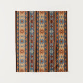 Südwest Design Adobe Gray Brown Tribal Muster Wandteppich (Vorderseite)