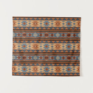 Südwest Design Adobe Gray Brown Tribal Muster Wandteppich