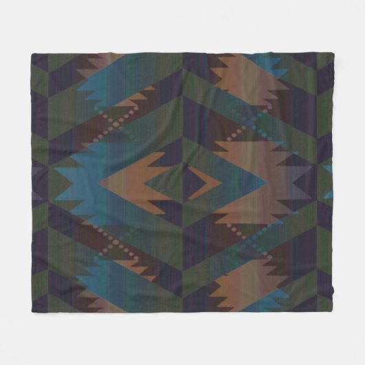 Südwest Design Aztec Print Decorative Blanket Fleecedecke (Vorderseite (Horizontal))