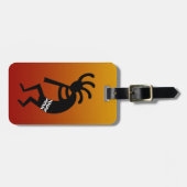 Südwest Design Dancing Kokopelli Gepäckanhänger (Vorderseite horizontal)