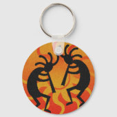 Südwest Design Dancing Kokopelli Schlüsselanhänger (Vorderseite)