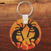 Südwest Design Dancing Kokopelli Schlüsselanhänger (Vorderseite)