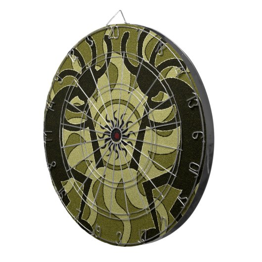 Südwest Design Dancing Kokopelli Tribal Sun Dartscheibe (Vorderseite rechts)