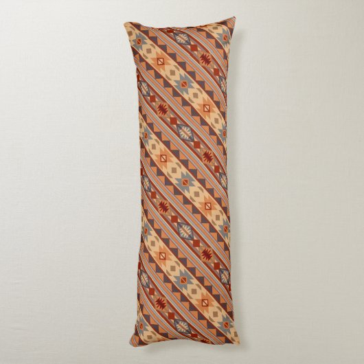 Südwest Design Diagonal Muster Tan Seitenschläferkissen (Rückseite (Vertikal))