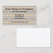 Südwest Design Gold Blue Grau Tribal Muster Visitenkarte (Vorne/Hinten)