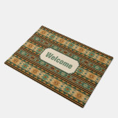 Südwest Design Green Brown Tan Fußmatte (Schrägansicht)
