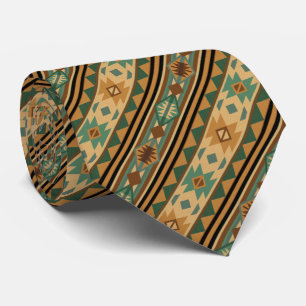 Südwest Design Green Brown Tan Krawatte