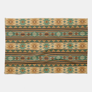 Südwest Design Green Brown Tan Küchentuch