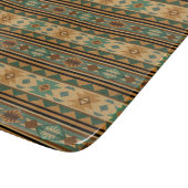 Südwest Design Green Brown Tan Schneidebrett (Ecke)