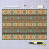 Südwest Design Green Brown Tan Seidenpapier (Handwerk)