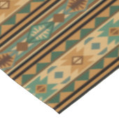 Südwest Design Green Brown Tan Tischdecke (Schrägansicht)