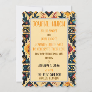 Südwest-Design-Hochzeitseinladung Feiertagskarte