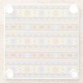 Südwest Design Rust Grau Gold Glasuntersetzer (Rückseite)