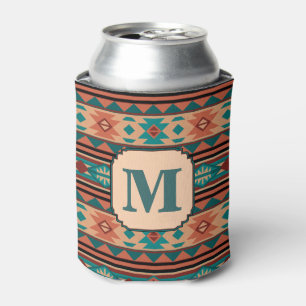 Südwest Design Türkise Terracotta Monogram Dosenkühler