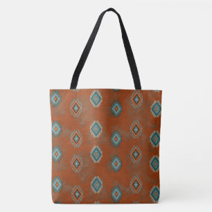 Südwest-Diamant-Geometrisches Muster Tasche