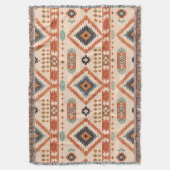 Südwest Erde Tone Diamond Muster Decke (Vorderseite Vertikal)