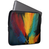 Südwest Feather Abstrakt Laptopschutzhülle (Vorne Rechts)