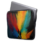 Südwest Feather Abstrakt Laptopschutzhülle (Vorderseite Links)