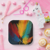 Südwest Feather Abstrakt Pappteller (Party)