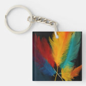 Südwest Feather Abstrakt Schlüsselanhänger (Vorderseite)