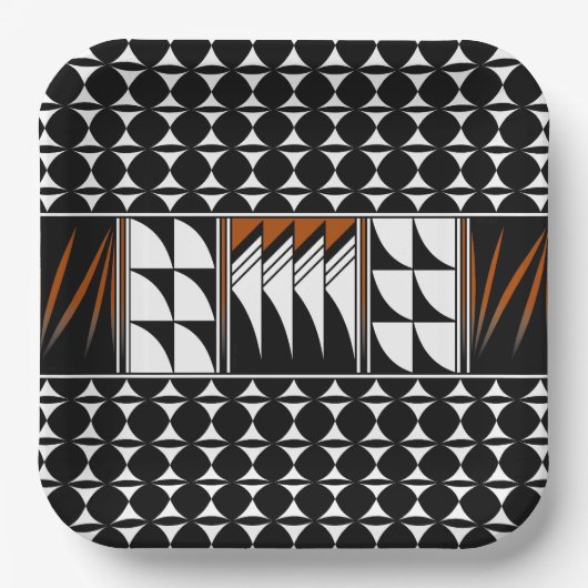 Südwest Feather Blessings Pappteller (Vorderseite)