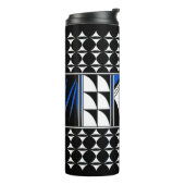 Südwest Feather Segnungen in Blau Thermosbecher (Nach links gedreht)