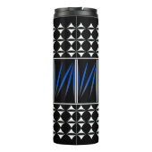 Südwest Feather Segnungen in Blau Thermosbecher (Rückseite)