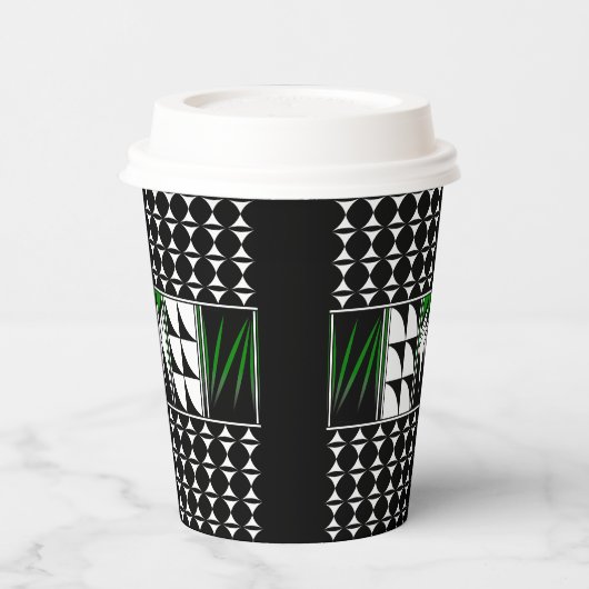 Südwest Feather Segnungen in Grün Pappbecher (Links)