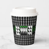 Südwest Feather Segnungen in Grün Pappbecher (Vorderseite)