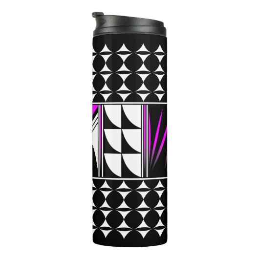 Südwest Feather Segnungen in Pink Tumbler Thermosbecher (Nach rechts gedreht)