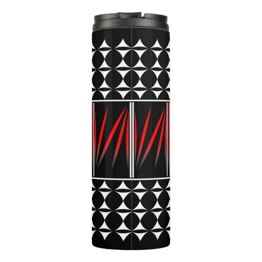 Südwest Feather Segnungen in Red Thermal Tumbler Thermosbecher (Rückseite)